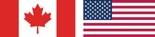 Canadian and American Flag
